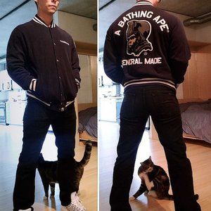 A Bathing Ape Vintage Varsity Jacket General Made